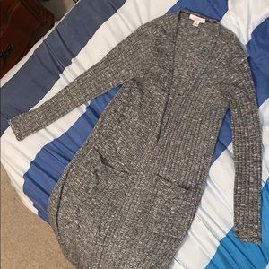 Lularoe Long grey cardigan